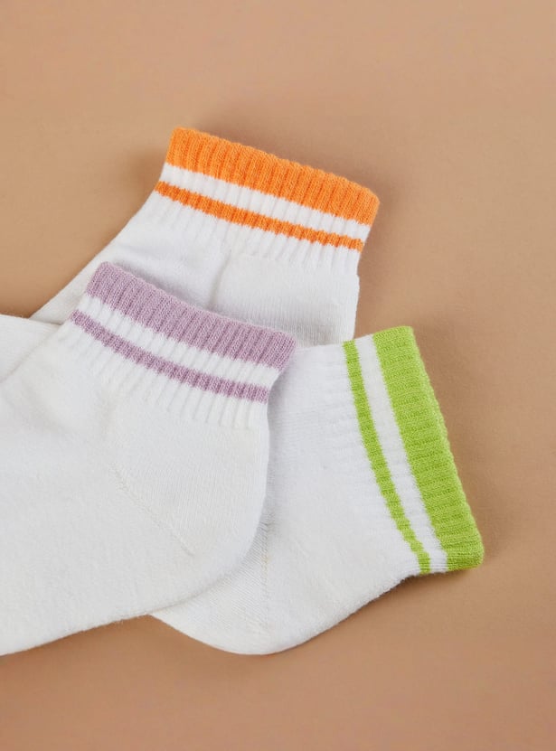 GINGER Assorted Ankle-Length Socks - Pack of 3