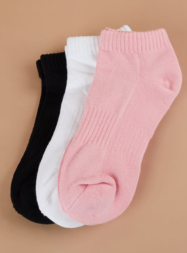 GINGER Assorted Ankle Length Socks - Pack of 3