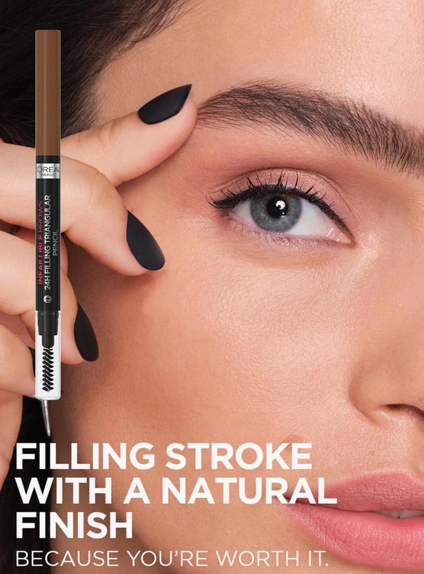 LOREAL PARIS Infallible 24H Brow Filling Triangular Pencil - 5.0 Light Brunette - 1g