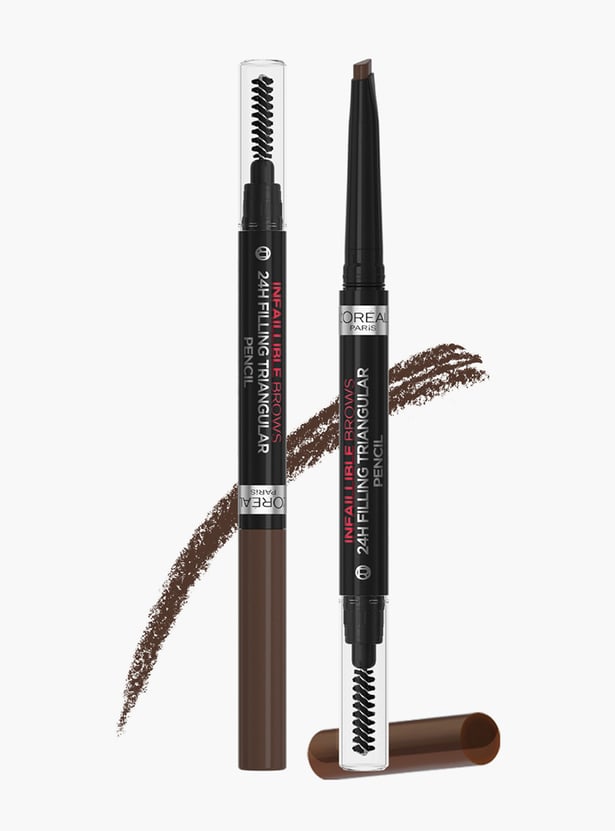 LOREAL PARIS Infallible 24H Brow Filling Triangular Pencil - 3.0 Brunette - 1g