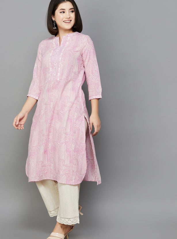 BIBA Printed Straight Kurta