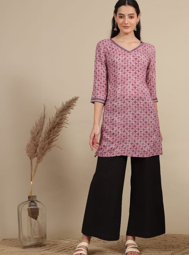 AURELIA Printed Straight Kurti