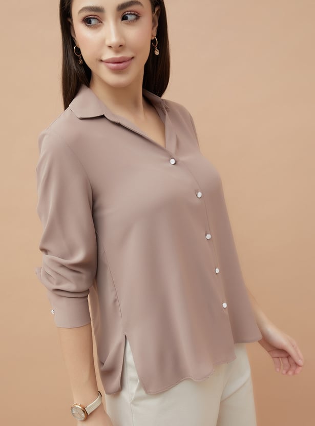 CODE Solid Regular Fit Shirt