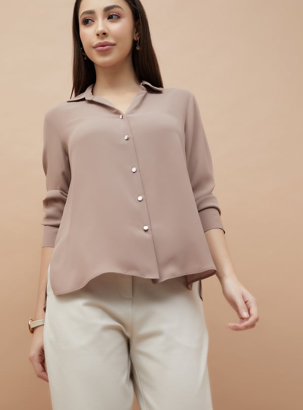 CODE Solid Regular Fit Shirt