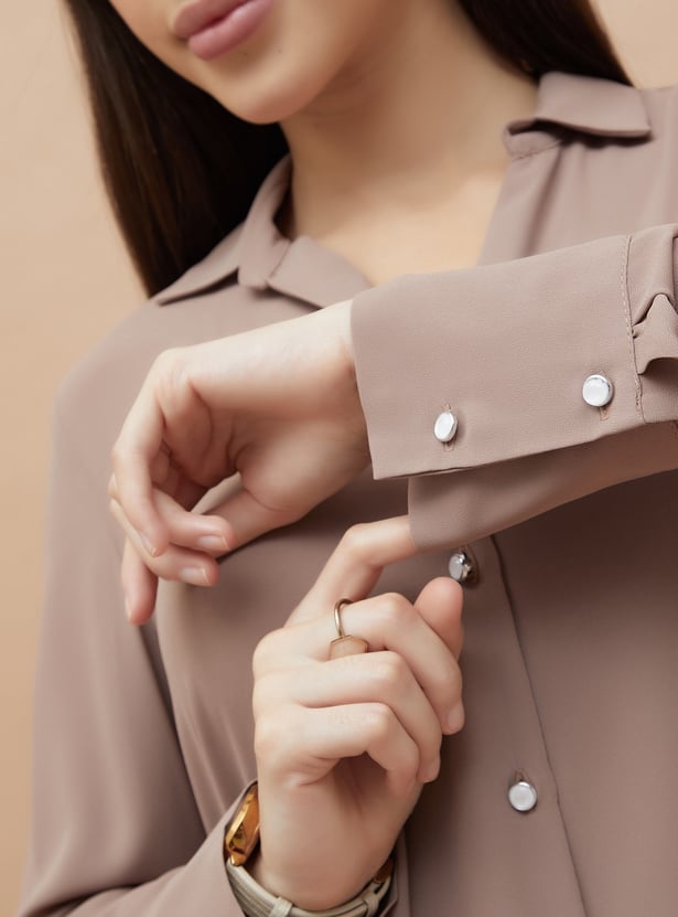 CODE Solid Regular Fit Shirt