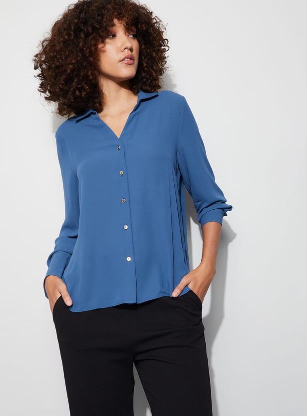 CODE Solid Regular Fit Shirt