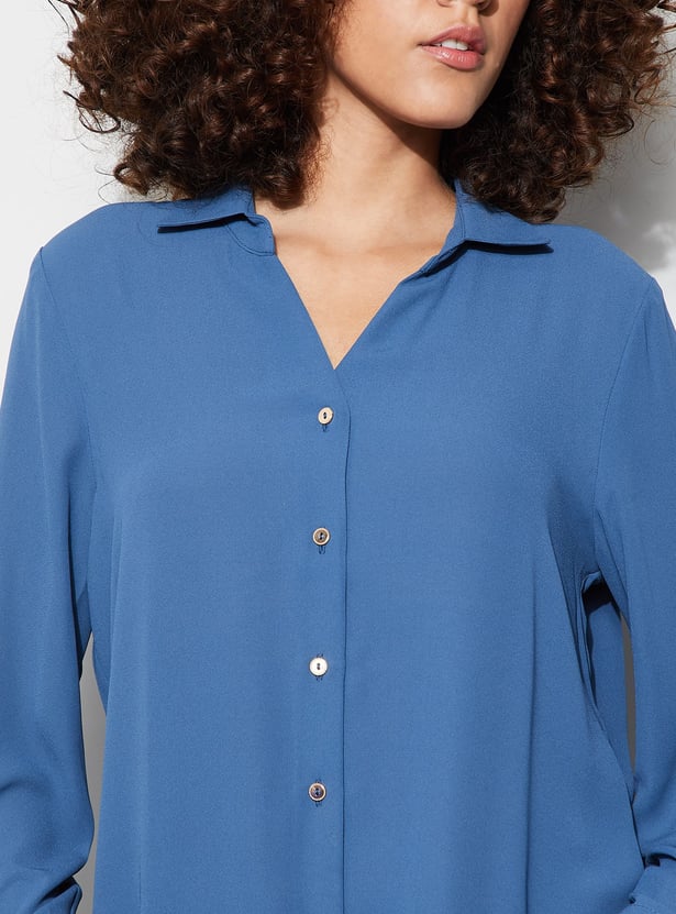 CODE Solid Regular Fit Shirt