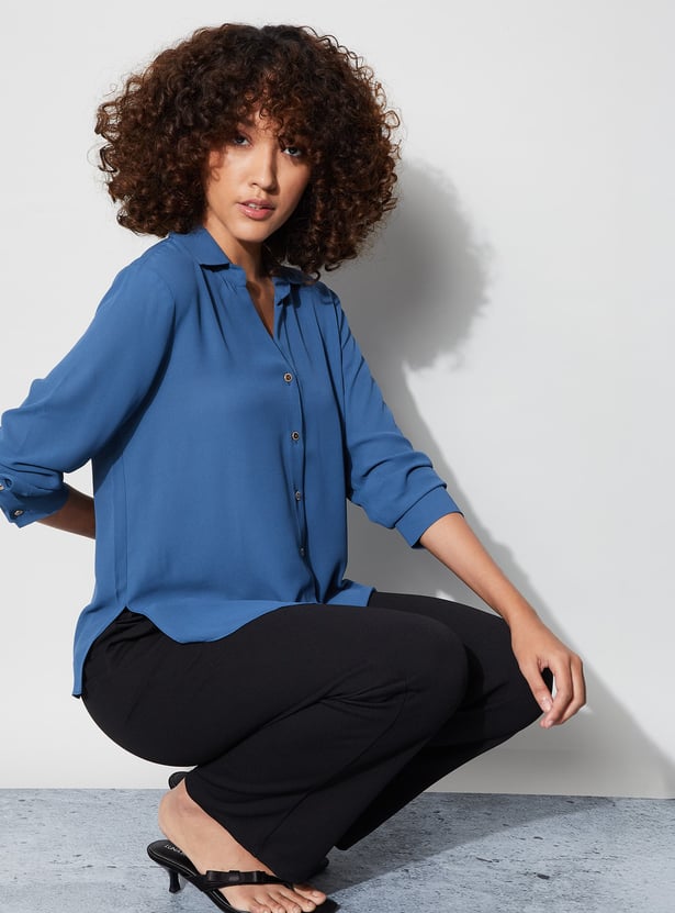 CODE Solid Regular Fit Shirt