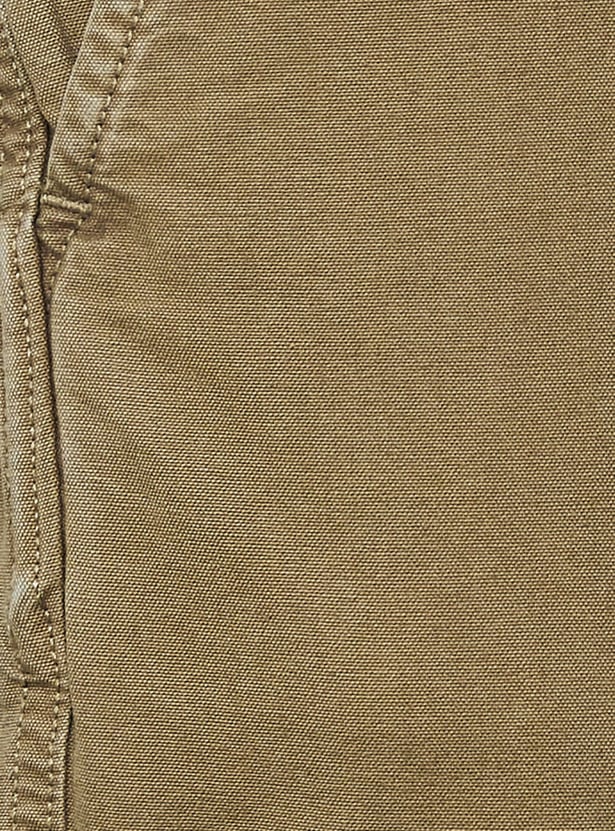 US POLO ASSN Solid Straight Fit Cargos
