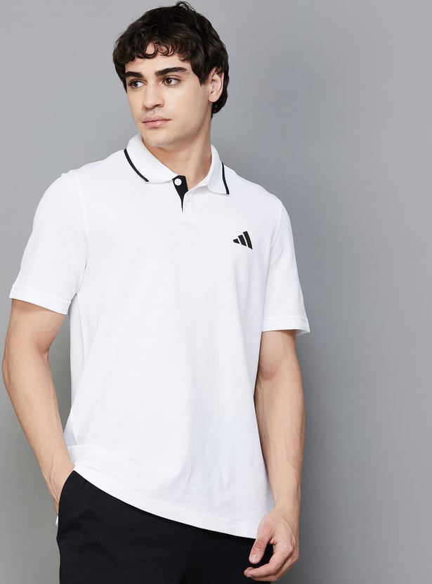 ADIDAS Solid Polo T-shirt