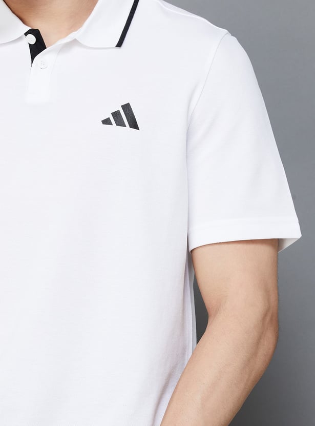 ADIDAS Solid Polo T-shirt