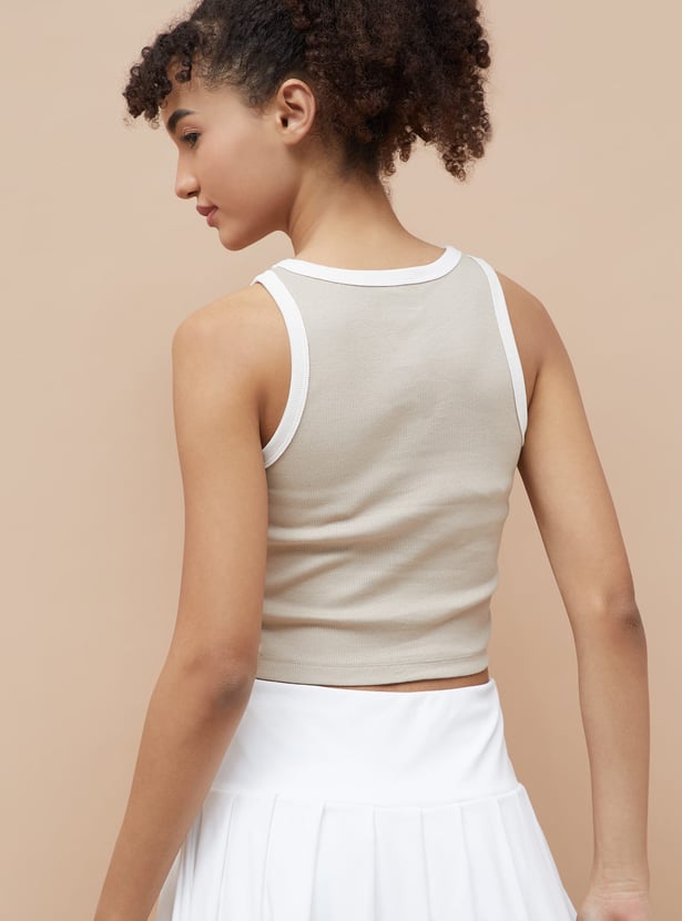 KAPPA Typographic Print Crop T-shirt