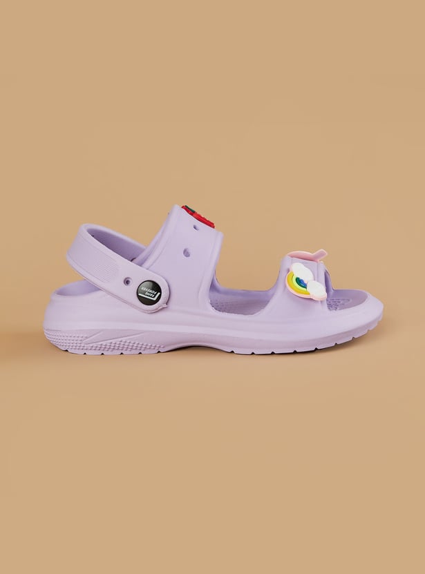 FAME FOREVER Girls Jibbitz Sandal Clogs
