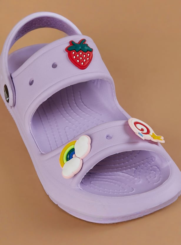 FAME FOREVER Girls Jibbitz Sandal Clogs