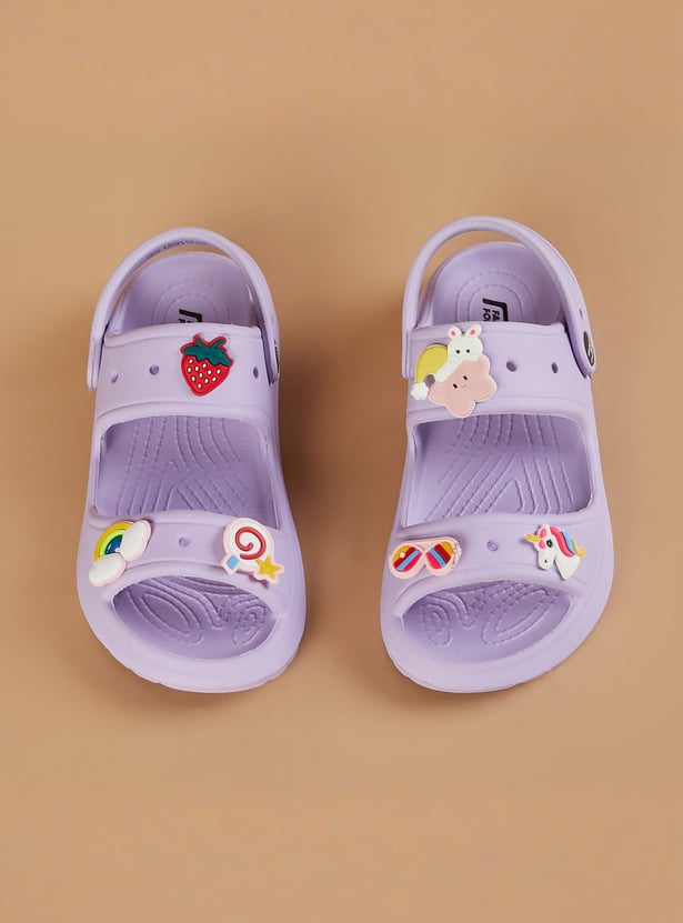FAME FOREVER Girls Jibbitz Sandal Clogs