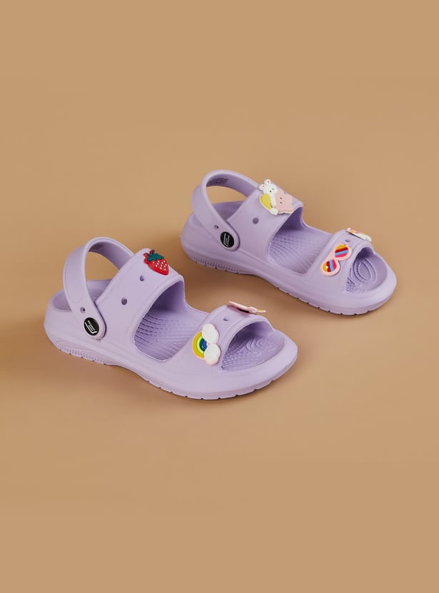 FAME FOREVER Girls Jibbitz Sandal Clogs