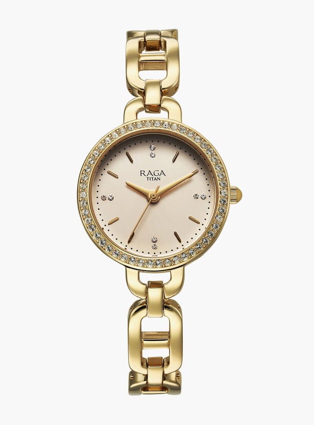 TITAN Raga Showstopper Embellished Analog Watch - NT95305YM01