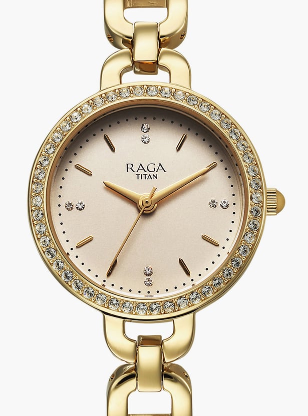 TITAN Raga Showstopper Embellished Analog Watch - NT95305YM01
