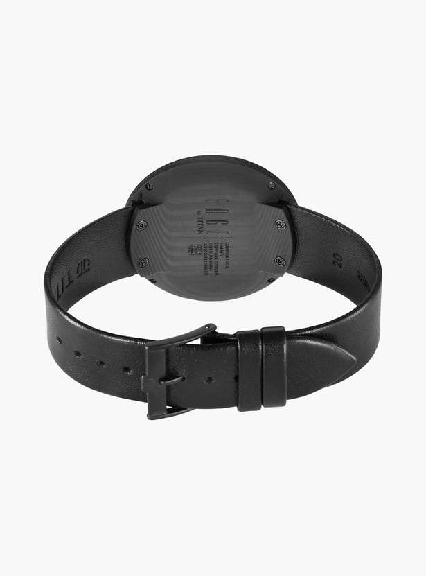 TITAN Edge Analog Leather Strap Watch - NT1881NL01