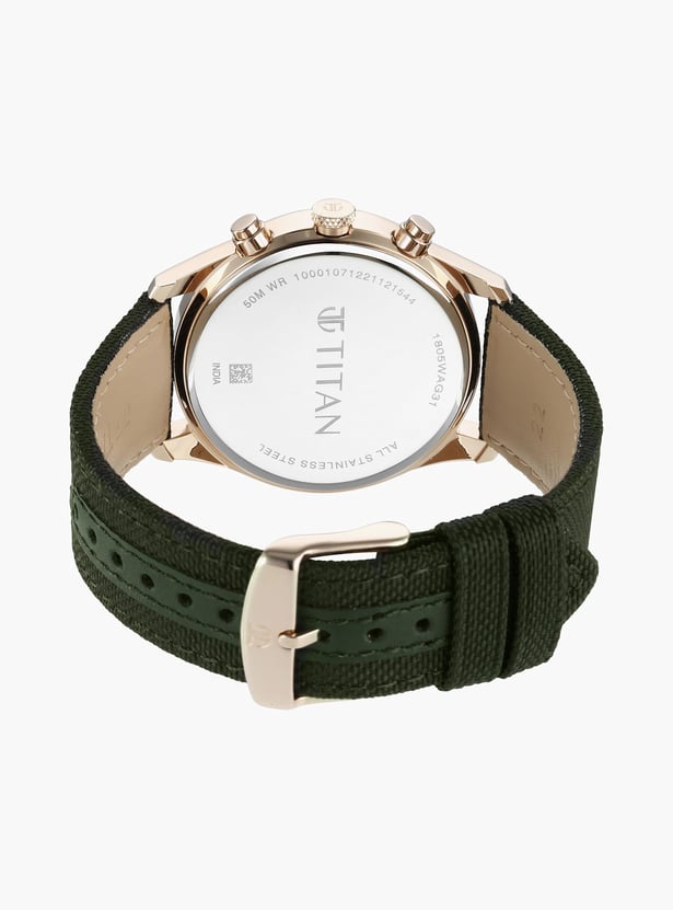 TITAN Neo Splash Multifunction Watch with Leather Strap - NT1805WP01