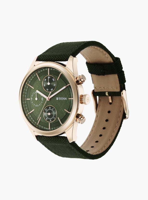 TITAN Neo Splash Multifunction Watch with Leather Strap - NT1805WP01
