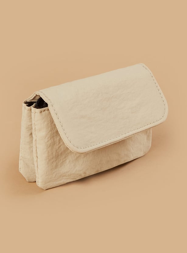 FAME FOREVER Textured Mini Flap Wallet