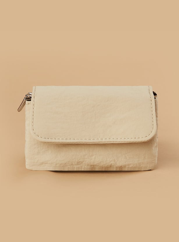 FAME FOREVER Textured Mini Flap Wallet
