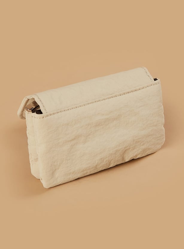 FAME FOREVER Textured Mini Flap Wallet