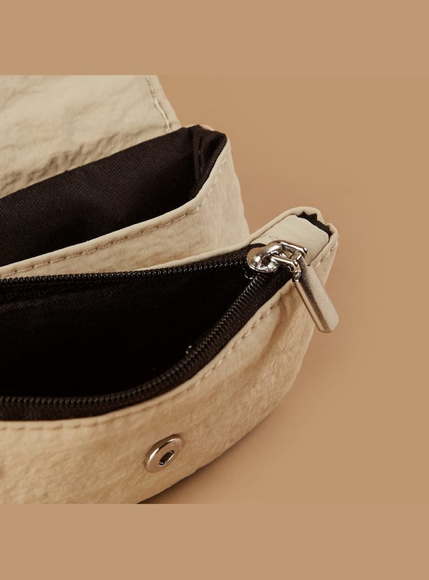FAME FOREVER Textured Mini Flap Wallet