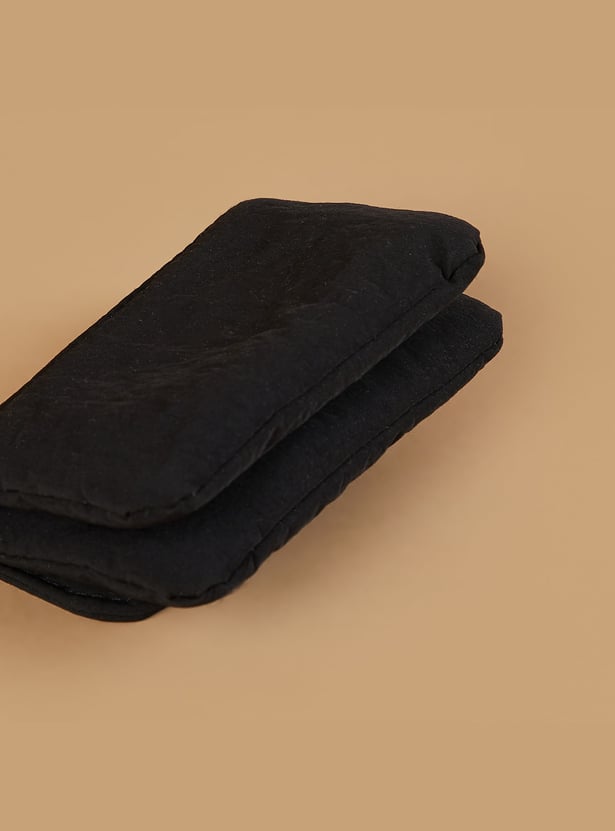 FAME FOREVER Textured Mini Flap Wallet
