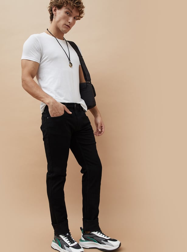 FORCA Solid Slim Tapered Jeans
