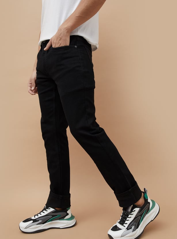 FORCA Solid Slim Tapered Jeans