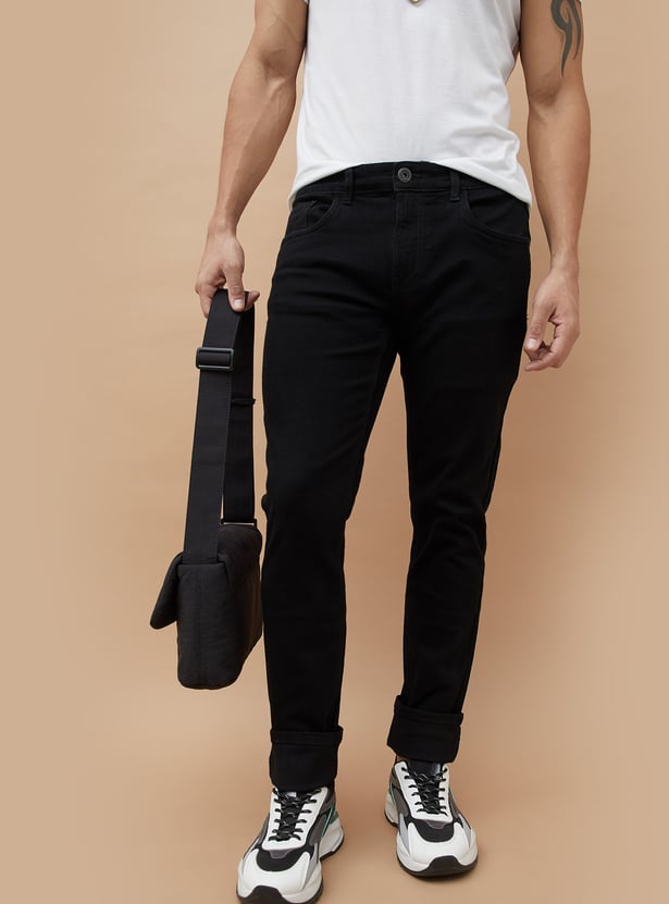FORCA Solid Slim Tapered Jeans