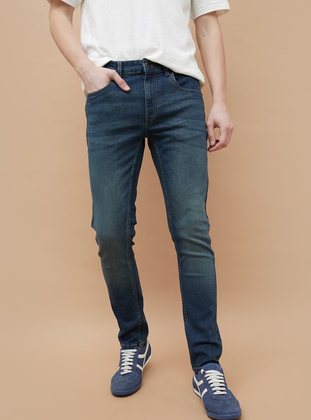FORCA Stonewashed Slim Tapered Jeans