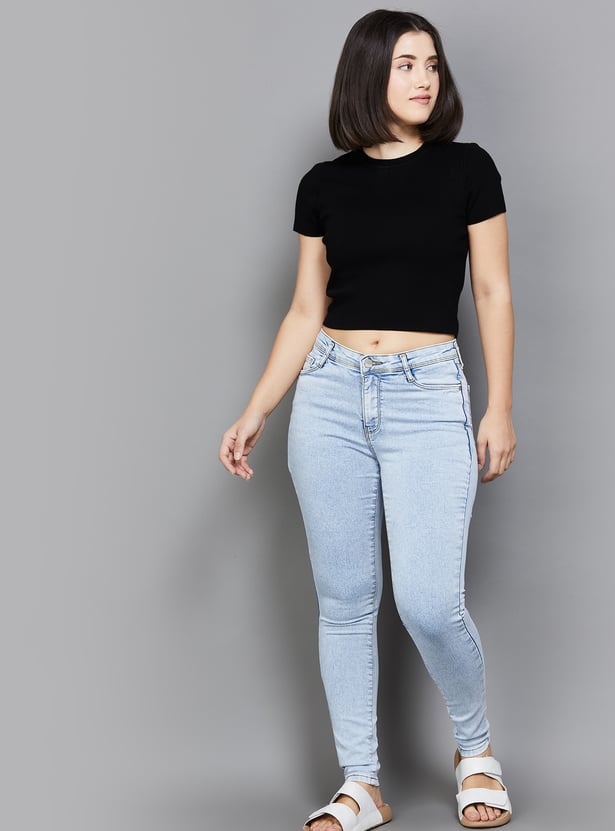 KRAUS Lightwashed Skinny Fit Jeans