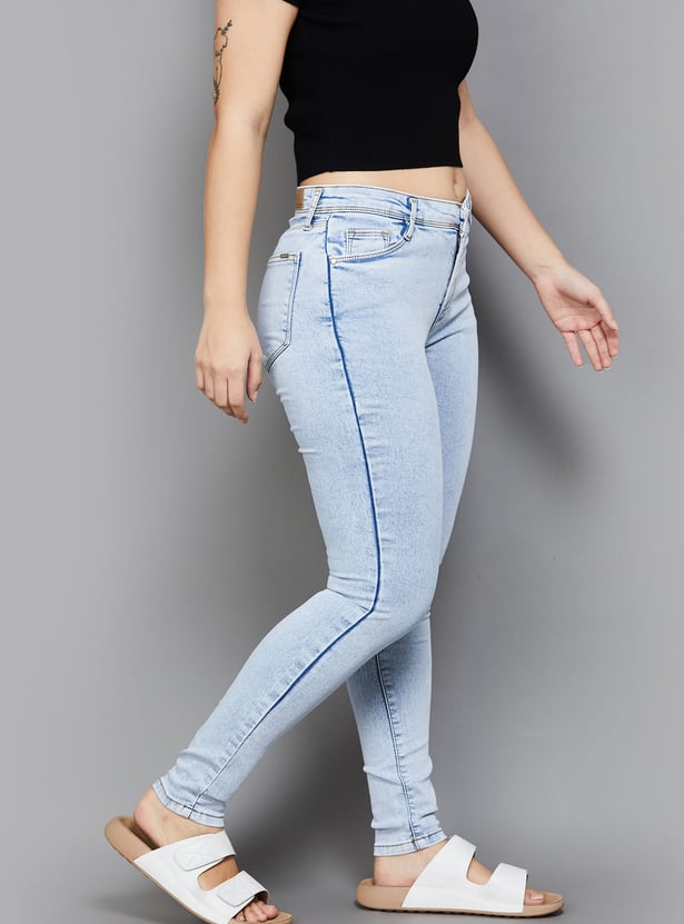 KRAUS Lightwashed Skinny Fit Jeans