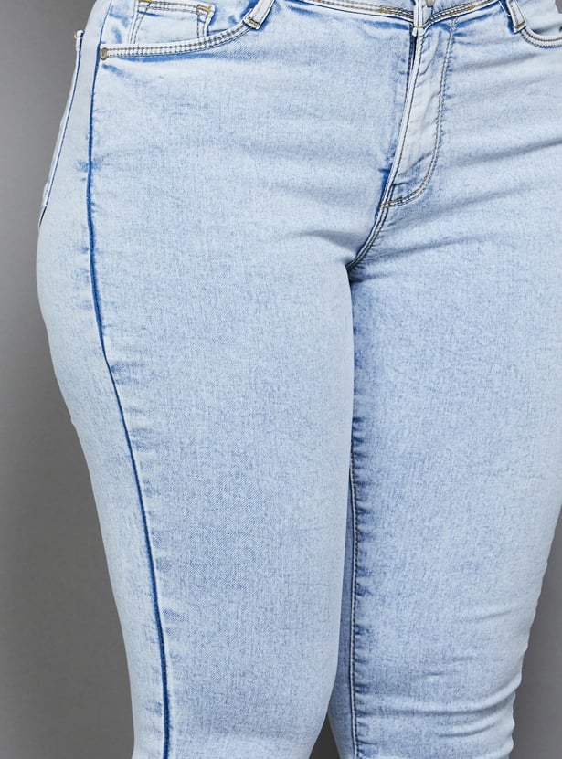 KRAUS Lightwashed Skinny Fit Jeans