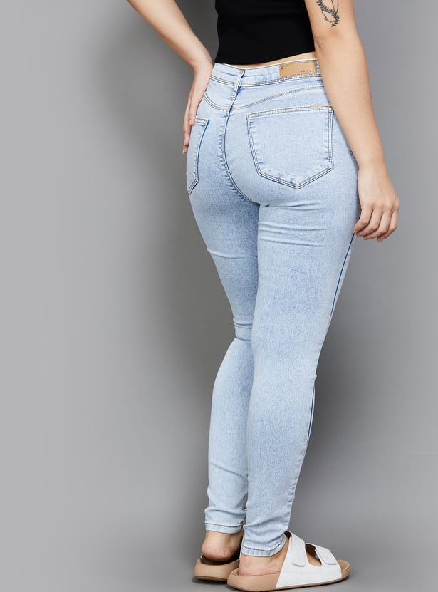 KRAUS Lightwashed Skinny Fit Jeans