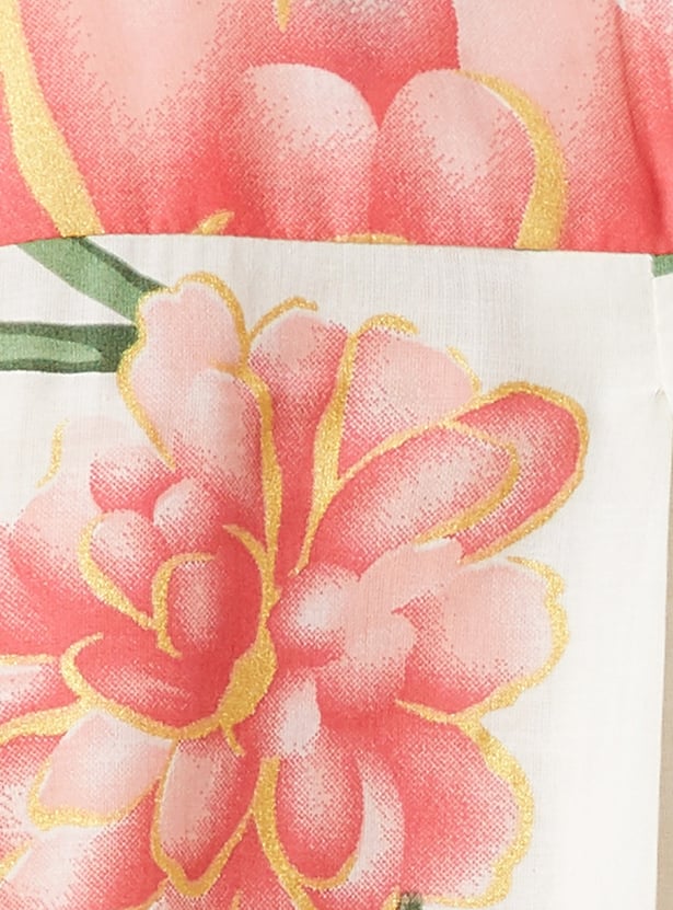 MELANGE Floral Print Straight Kurta