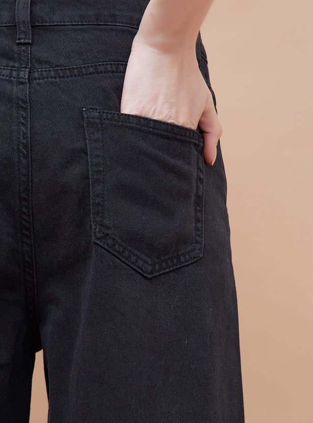 GINGER Embellished Wide Leg Jeans
