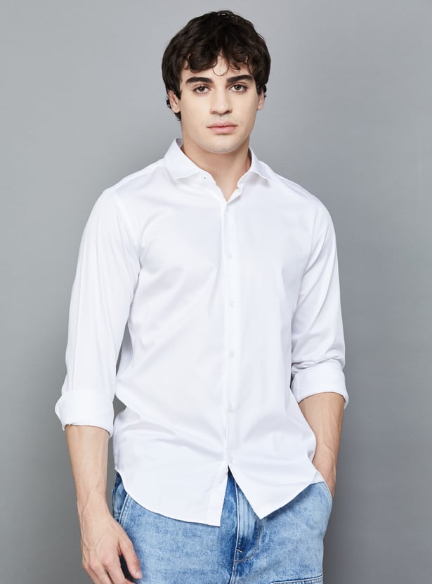 UNITED COLORS OF BENETTON Solid Slim Fit Shirt
