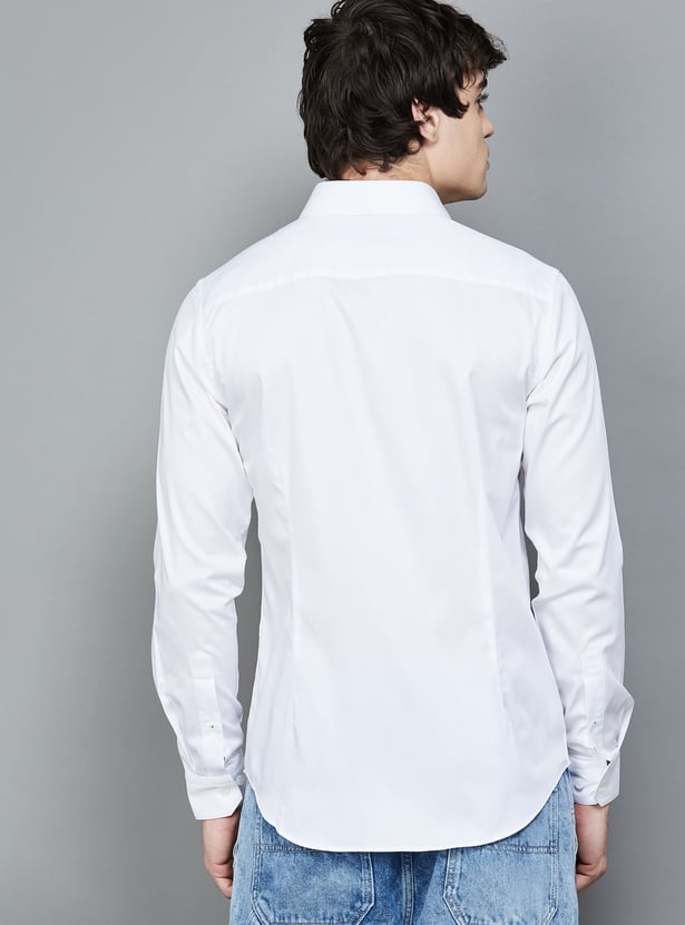 UNITED COLORS OF BENETTON Solid Slim Fit Shirt