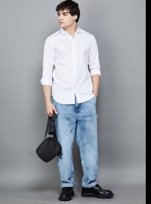 UNITED COLORS OF BENETTON Solid Slim Fit Shirt