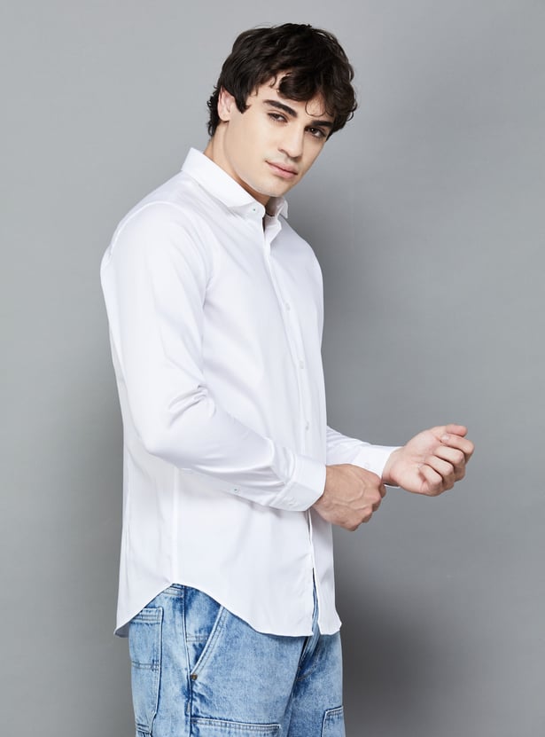 UNITED COLORS OF BENETTON Solid Slim Fit Shirt