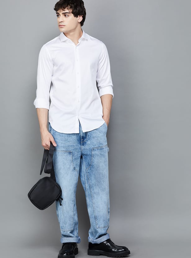 UNITED COLORS OF BENETTON Solid Slim Fit Shirt
