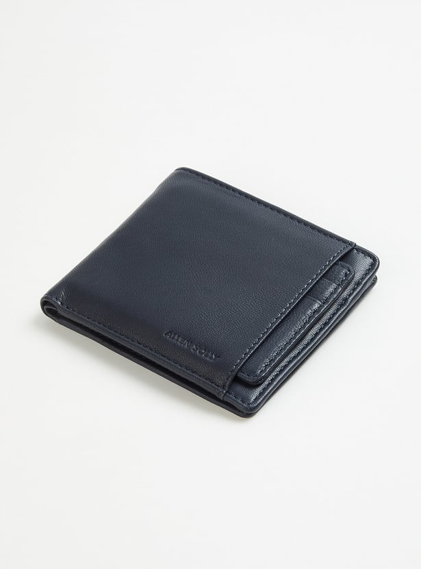 ALLEN SOLLY Solid Bi-Fold Leather Wallet