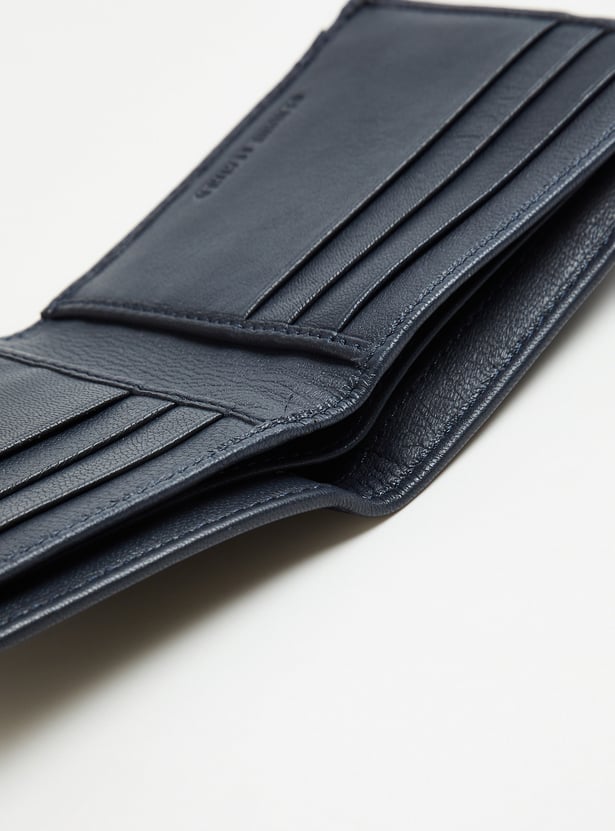 ALLEN SOLLY Solid Bi-Fold Leather Wallet