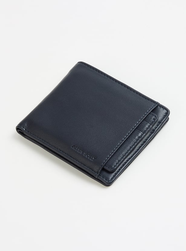 ALLEN SOLLY Solid Bi-Fold Leather Wallet