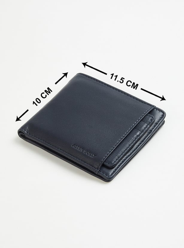 ALLEN SOLLY Solid Bi-Fold Leather Wallet
