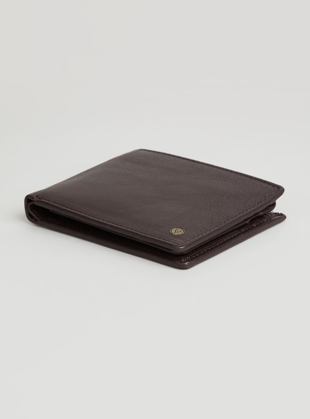 ALLEN SOLLY Solid Design Bi-Fold Wallet